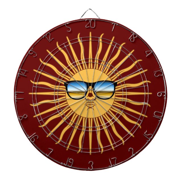 Sun in Shades Dartboard (Front)