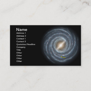 Sun in  the Milky Way NASA Business Card