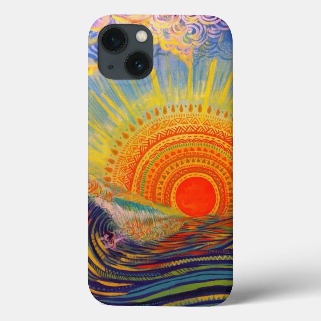 "Sun-Inspired Customizable Phone Case - Vibrant Co (Back)