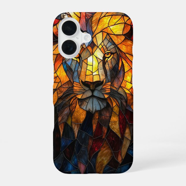 Sun King (Lion) iPhone 16 Case (Back)