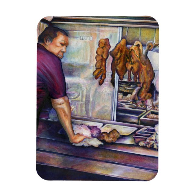 Sun-Kissed Chicken, Singapore Magnet (Vertical)
