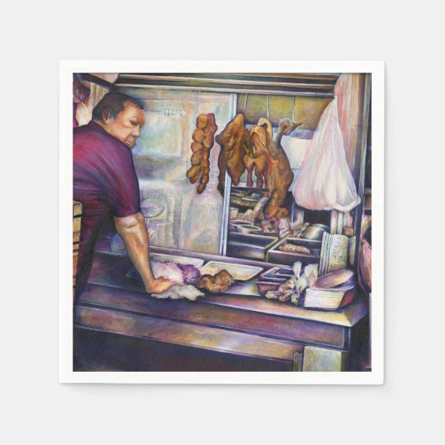 Sun-Kissed Chicken, Singapore Napkin (Front)