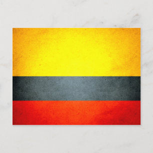 Sun kissed Colombia Flag Postcard