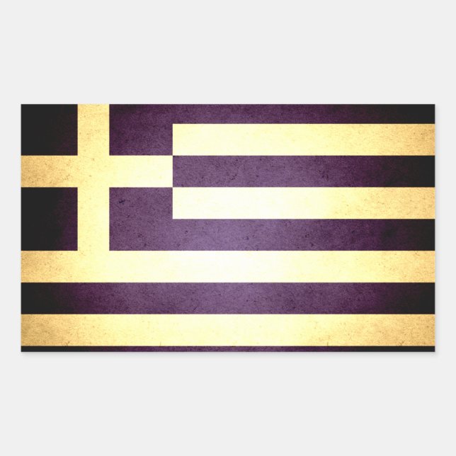 Sun kissed Greece Flag Sticker (Front)