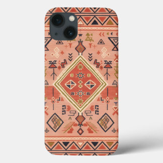 Sun-Kissed Hand-Drawn Moroccan Tribal Art iPhone 13 Case