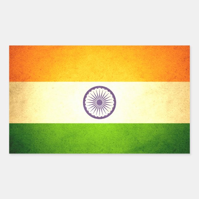 Sun kissed India Flag Sticker (Front)