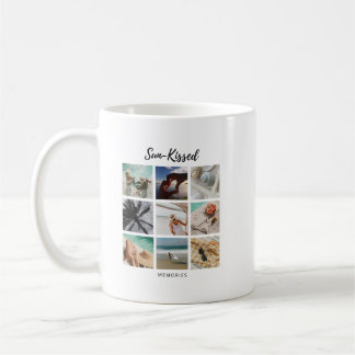 Sun-Kissed Memories Photo Collage Coffee Mug