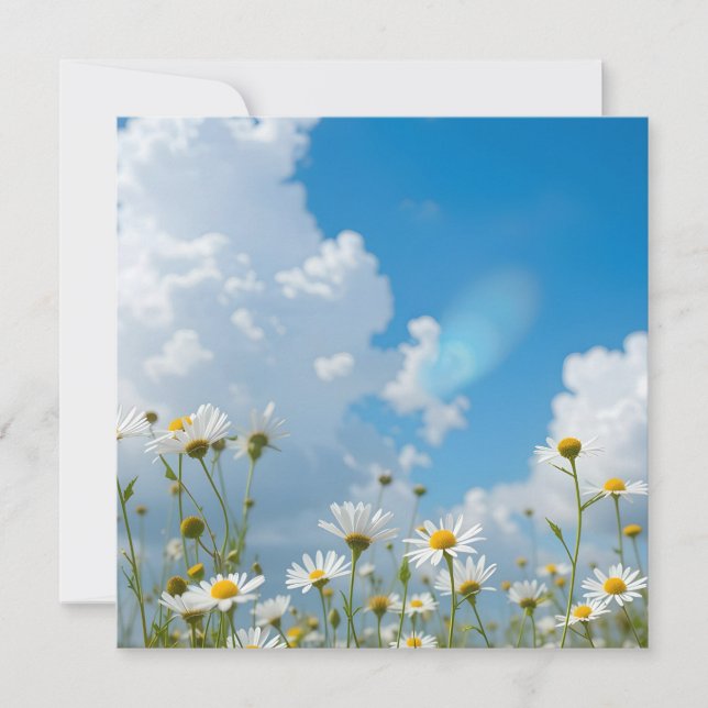 Sun-Kissed Petals Invitation (Front)