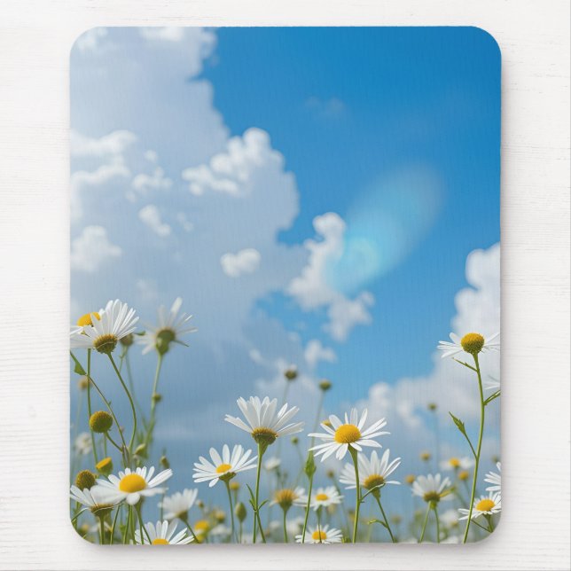 Sun-Kissed Petals Mouse Pad (Front)