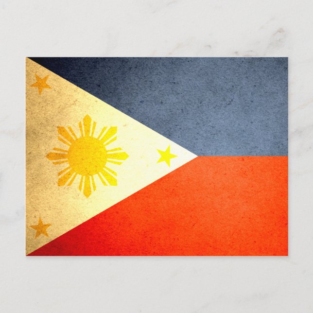 Sun kissed Philippines Flag Postcard (Front)