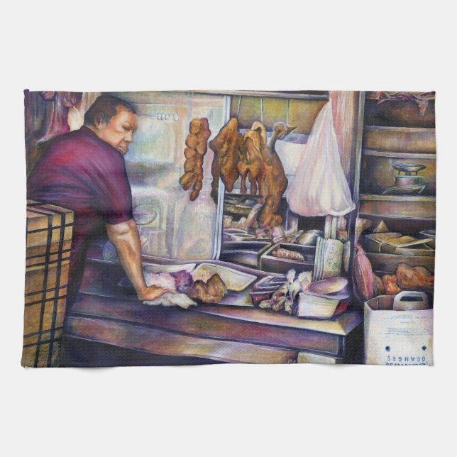 Sun-Kissed, Singapore Kitchen Towel (Horizontal)