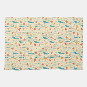 Sun-kissed Skin, Ocean Waves, Tropical Vibes Kitchen Towel