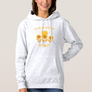 Sun Kissed Spirit Radiant Sunflower Graphic Hoodie
