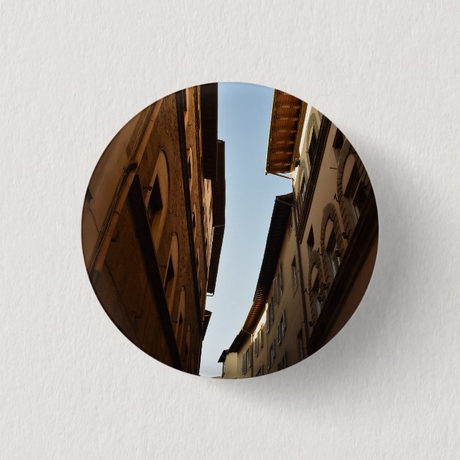Sun-kissed Street 1 Inch Round Button (Front)