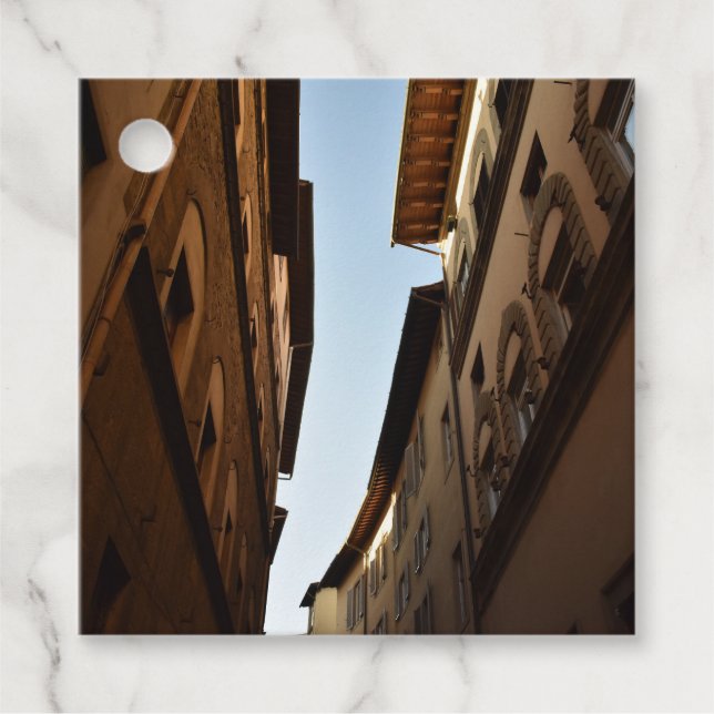 Sun-kissed Street Favour Tags (Front)