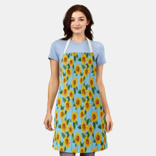 Sun-Kissed Sunflower Delight – Seamless Floral Apron