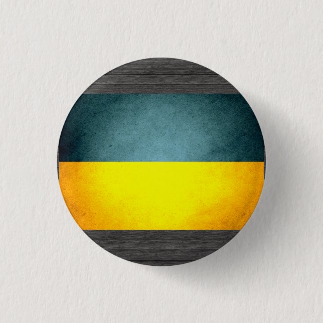 Sun kissed Ukraine Flag 1 Inch Round Button (Front)