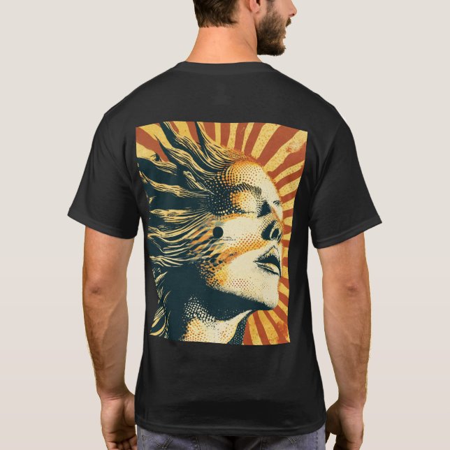 Sun-Kissed Vibes" "Chasing Sunsets" "Solar Flair"  T-Shirt (Back)