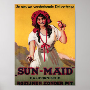 Sun-Maid California Raisin Poster