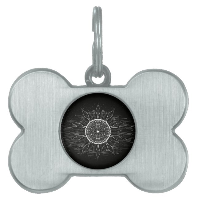 Sun Mandala 2 Pet ID Tag (Front)