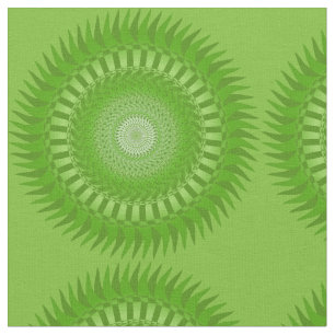 Sun Mandala green Fabric