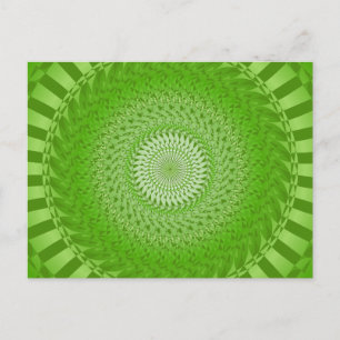Sun Mandala green Postcard