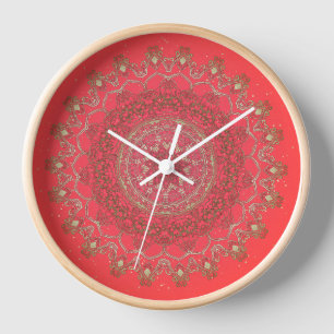 Sun Mandala - Horloge murale