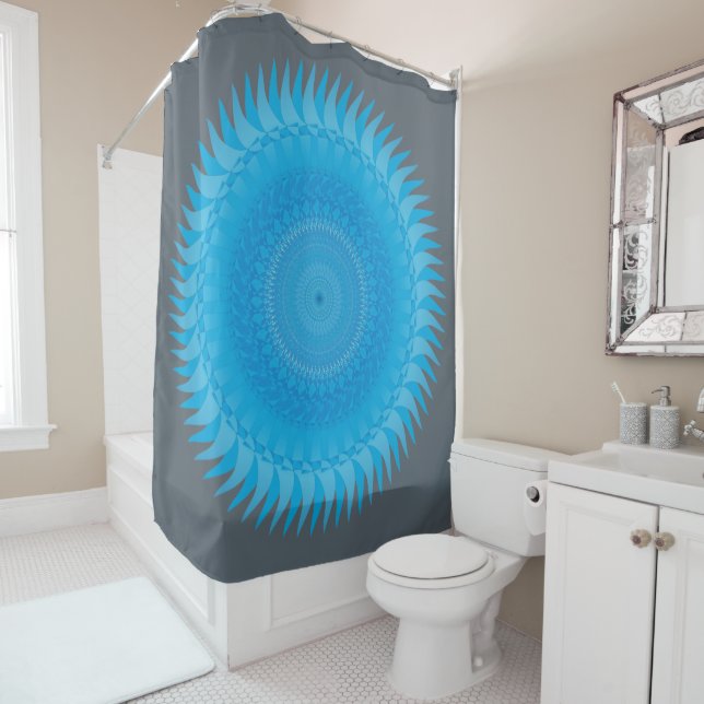 Sun Mandala Light blue (In Situ)