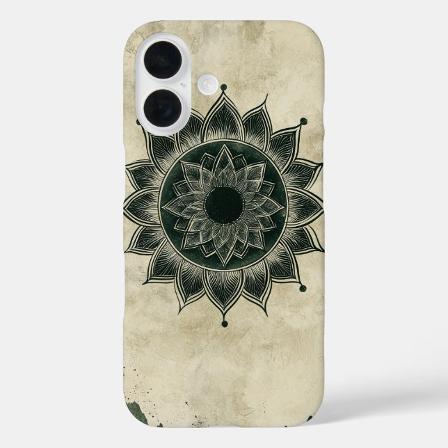 Sun Mandala Roots Phone Case (Back)