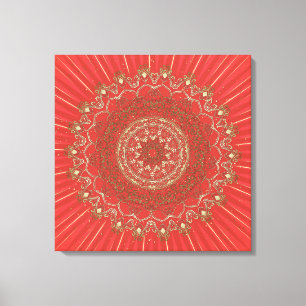 Sun Mandala - Toile enveloppée