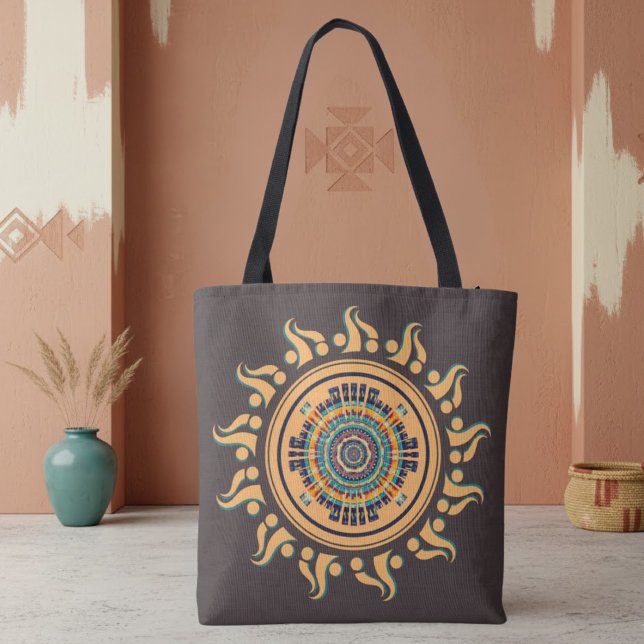 Sun Mandala Tote Bag (Creator Uploaded)