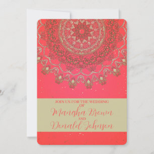 Sun Mandala - Wedding Invitation Card