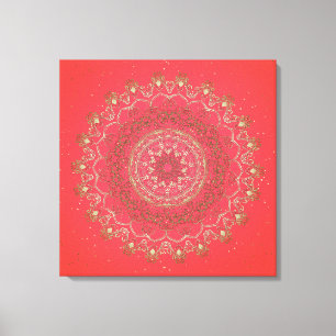Sun Mandala - Wrapped Canvas