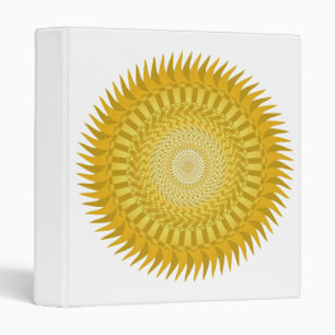 Sun Mandala yellow Binder