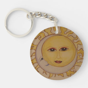 Sun Moon Acrylic Keychain
