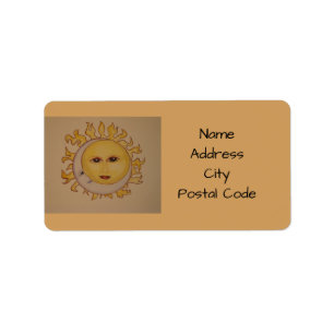 Sun Moon Address Labels