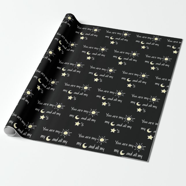 Sun-Moon-and-Stars- Wrapping Paper (Unrolled)
