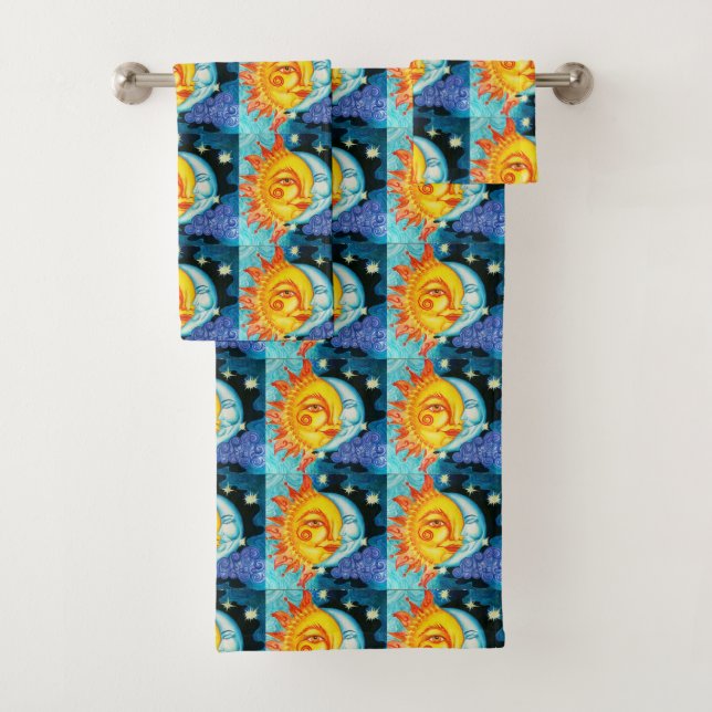 Sun & Moon Bath Towel Set (Insitu)