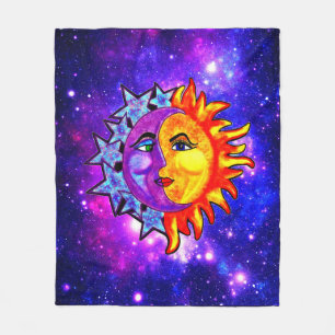 Sun Moon  Fleece blanket 50x60