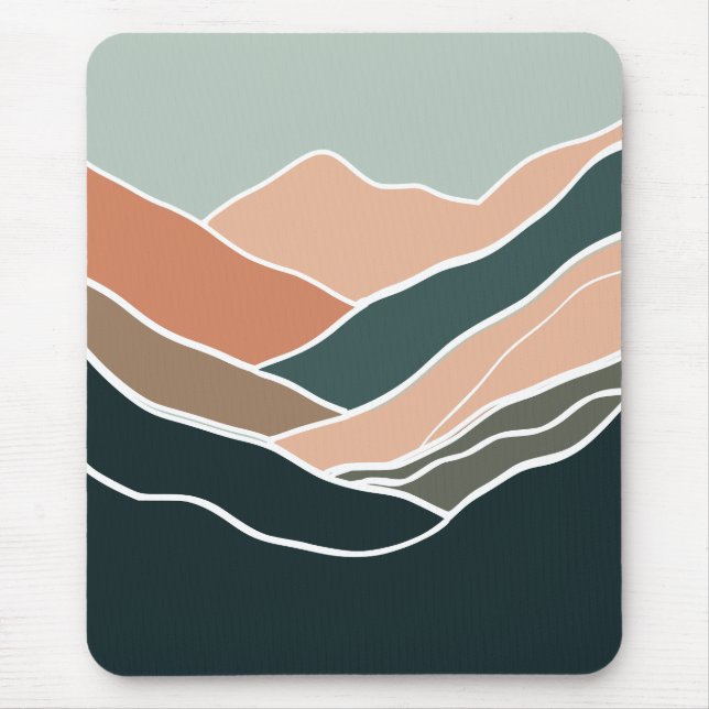 Sun & Moon Mountains Mouse Pad (Front)
