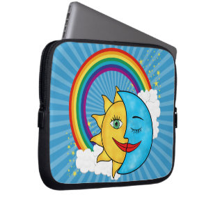 Sun Moon Rainbow Stars Laptop Sleeve