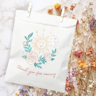 Sun Moon & Roses Magical Boho Earthy CUSTOM  Favour Bag