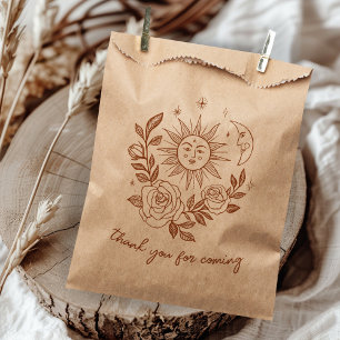 Sun Moon & Roses Magical Boho Earthy CUSTOM Favour Bag