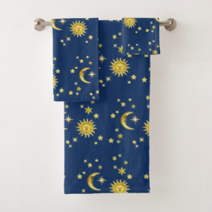Sun, Moon & Stars Bath Towel Set