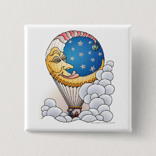Sun Moon Stars Moon Balloon Aircraft Pins