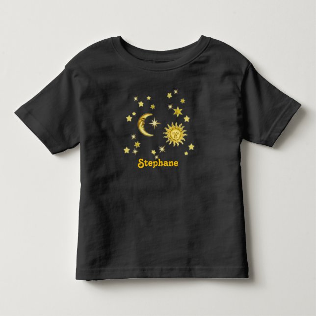 Sun, Moon & Stars w/out Name Tshirt 🌞🌛⭐ (Front)