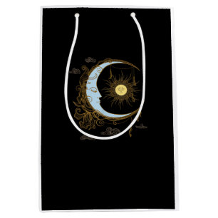 Sun Moon Vintage 90s Witch Whimsigoth Aesthetic Medium Gift Bag