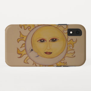 Sun Moon Watercolour Pin iPhone XR Case