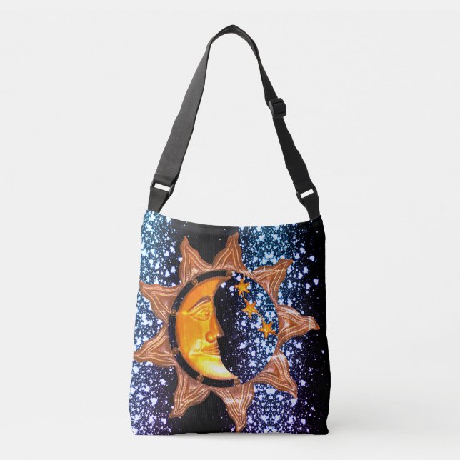 Sun moon with hearts tote (Front)