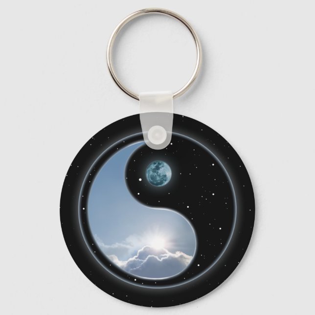 Sun-Moon Yin-Yang Keychain (Front)